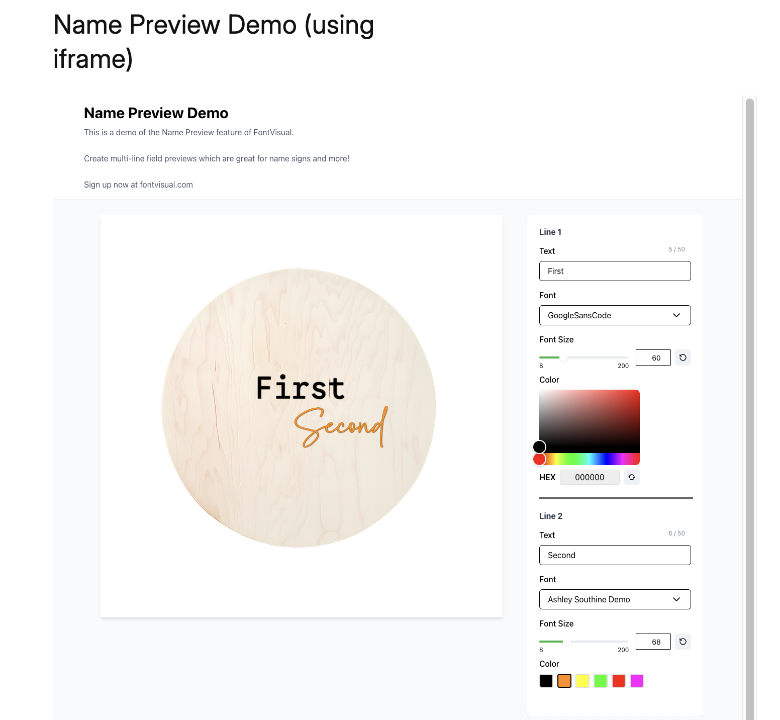 Font Preview Live
